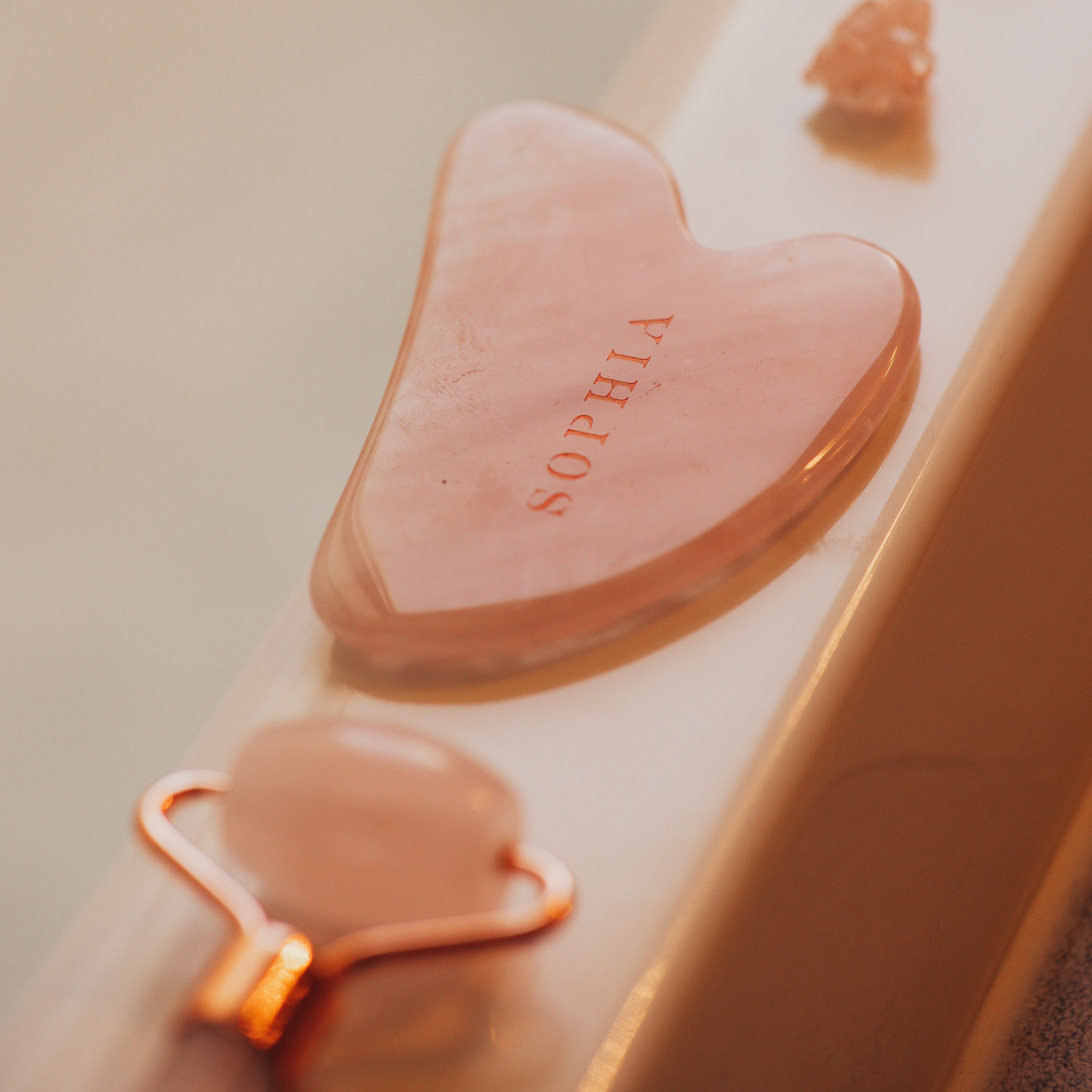 Rose Quartz Guasha & Roller