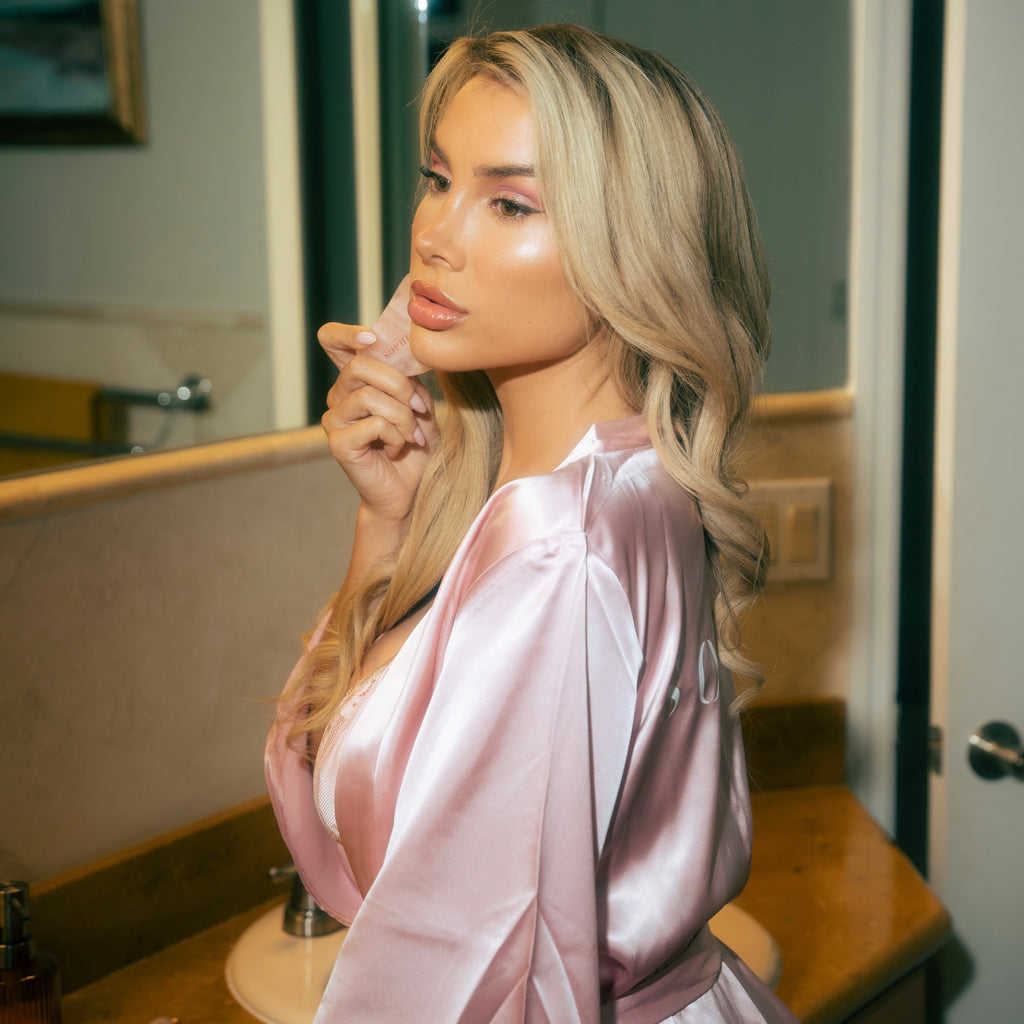 Rose Quartz Guasha & Roller